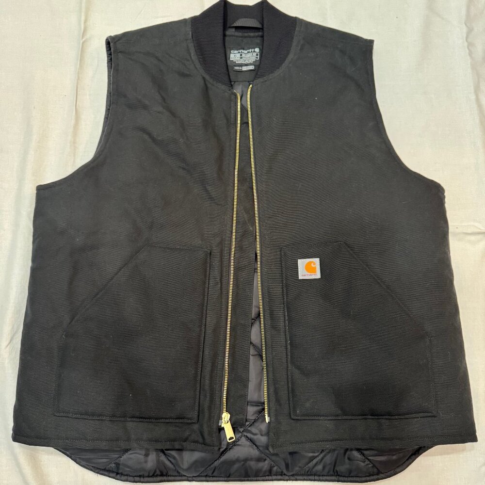 Carhartt Firm Duck Relaxed-Fit Insulated Rib Collar Vest